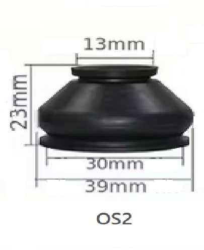 Osłona gumowa sworznia kulowego 13x30x23mm