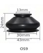 Osłona gumowa na sworzeń 13x30x24mm