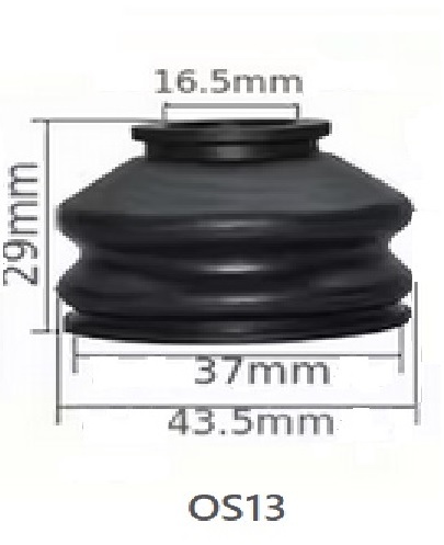 Osłona gumowa sworznia do wahacza 16,5x37x29mm